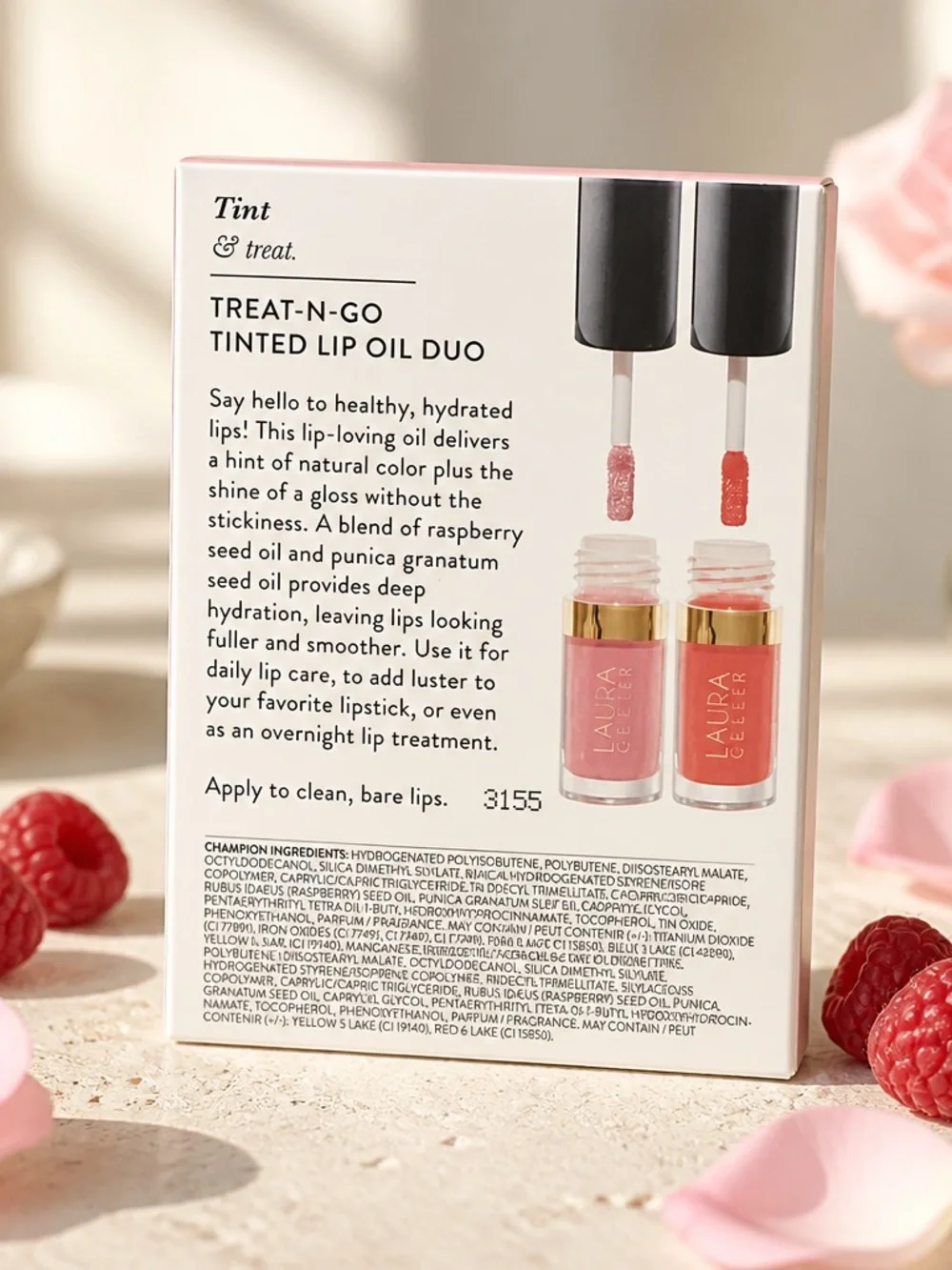 Laura Geller Treat-N-Go Tinted Lip Oil Duo 2-Piece Set